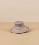Hand-Thrown Faceted Candle Holder, Large