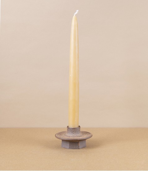 Hand-Thrown Faceted Candle Holder, Medium