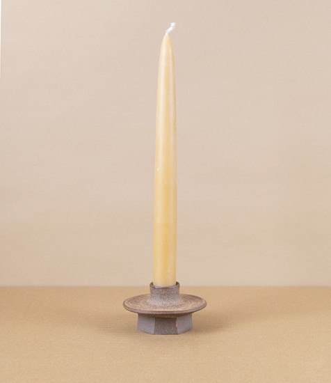Hand-Thrown Faceted Candle Holder, Medium