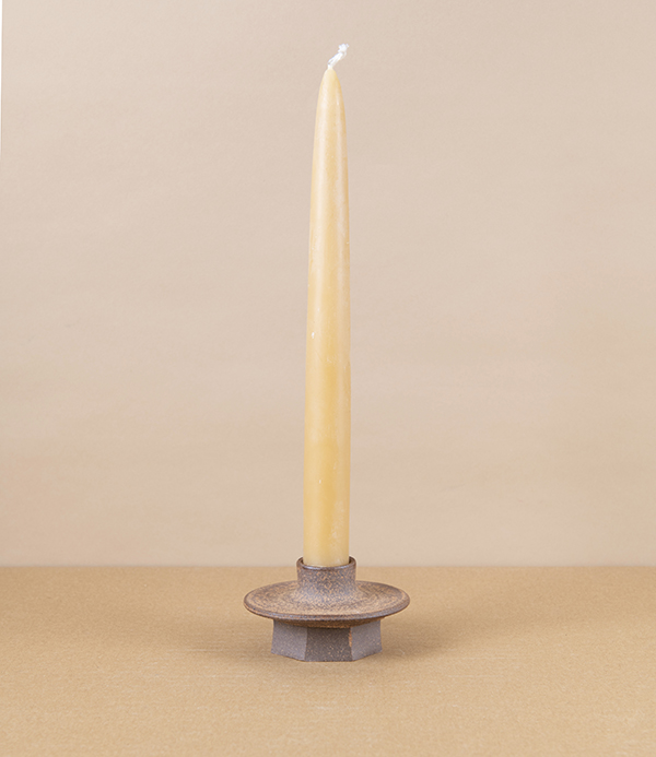 Hand-Thrown Faceted Candle Holder, Medium