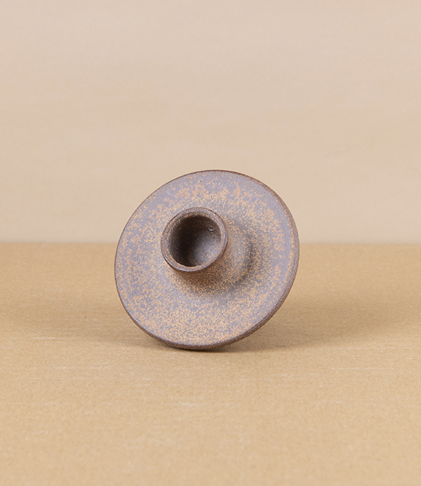 Hand-Thrown Faceted Candle Holder, Medium