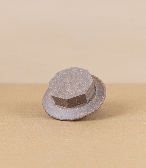 Hand-Thrown Faceted Candle Holder, Medium
