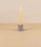 Hand-Thrown Faceted Candle Holder, Small