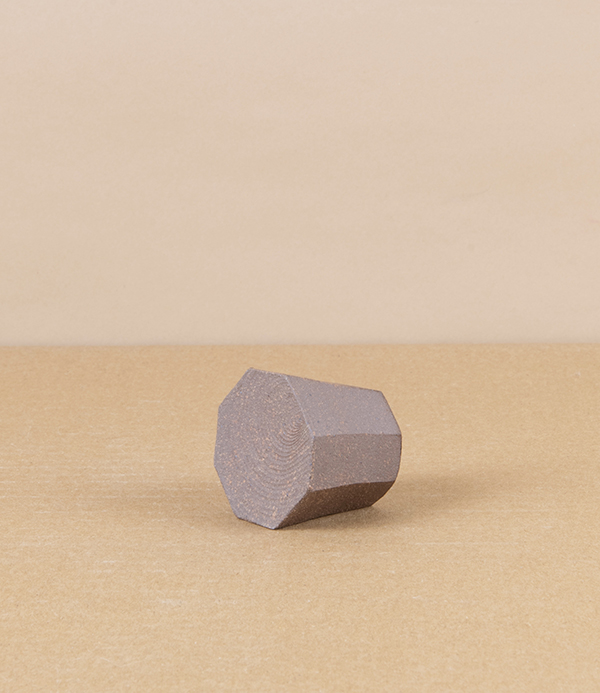 Hand-Thrown Faceted Candle Holder, Small