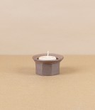 Hand-Thrown Faceted Candle Holder, Tea Light & Votive