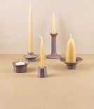 Hand-Thrown Faceted Candle Holder, Small
