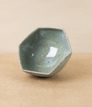 Symy Ong Hand-Thrown Hexagonal Bowl, Blue Green Ash