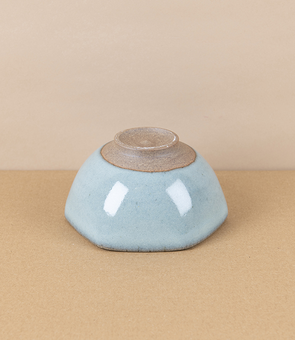 Symy Ong Hand-Thrown Hexagonal Bowl, Blue