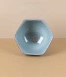 Symy Ong Hand-Thrown Hexagonal Bowl, Blue