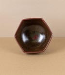 Symy Ong Hand-Thrown Hexagonal Bowl, Tenmoku