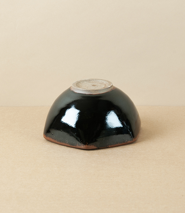Symy Ong Hand-Thrown Hexagonal Bowl, Tenmoku
