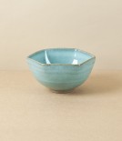 Symy Ong Hand-Thrown Hexagonal Bowl, Blue