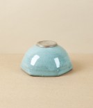 Symy Ong Hand-Thrown Hexagonal Bowl, Blue