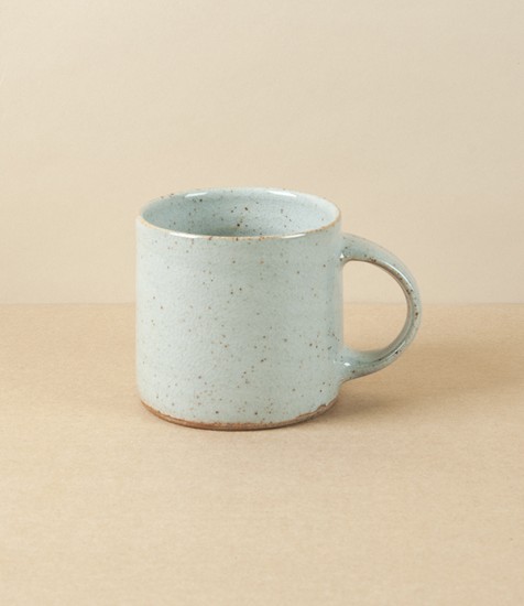 Symy Ong Hand-Thrown Mug, Grey Crackle