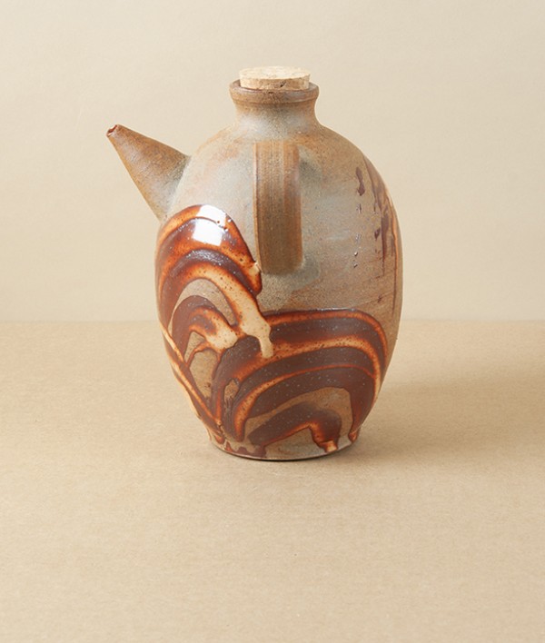 Symy Ong Hand-Thrown Oil Pourer, Shino