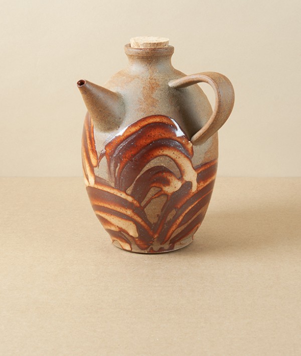 Symy Ong Hand-Thrown Oil Pourer, Shino
