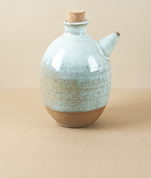 Symy Ong Hand-Thrown Oil Pourer, White