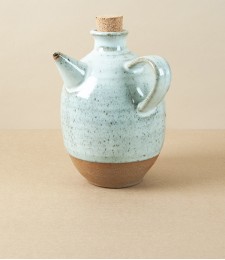 Symy Ong Hand-Thrown Oil Pourer, White