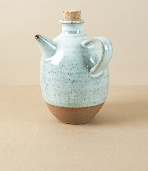 Symy Ong Hand-Thrown Oil Pourer, White