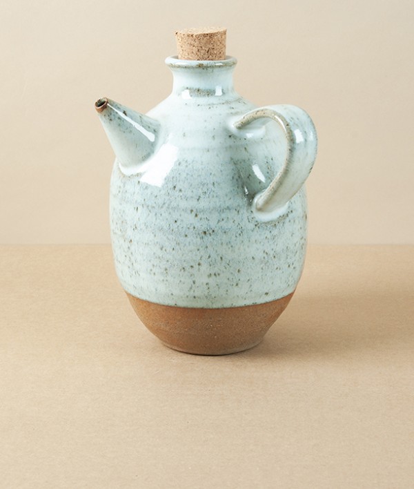 Symy Ong Hand-Thrown Oil Pourer, White