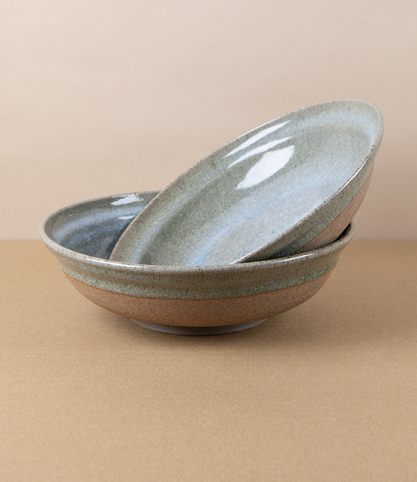 Symy Ong Hand-Thrown Pasta Dish, Ash Glaze