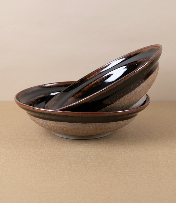 Symy Ong Hand-Thrown Pasta Dish, Tenmoku