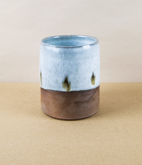 Symy Ong Hand-Thrown Utensil Pot, Brushwork