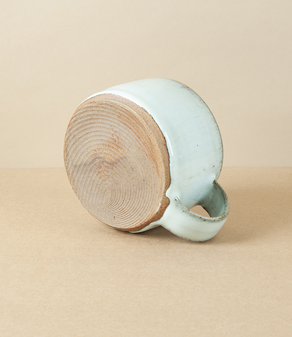 Symy Ong Hand-Thrown Wide Mug, White