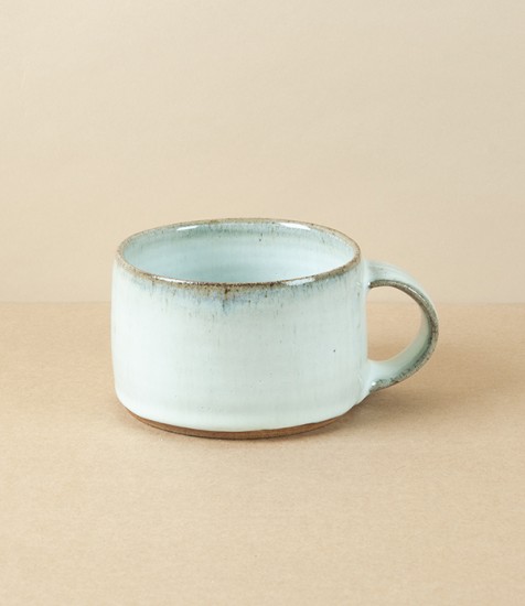 Symy Ong Hand-Thrown Wide Mug, White