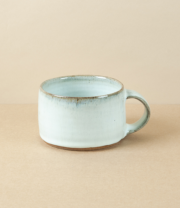Symy Ong Hand-Thrown Wide Mug, White