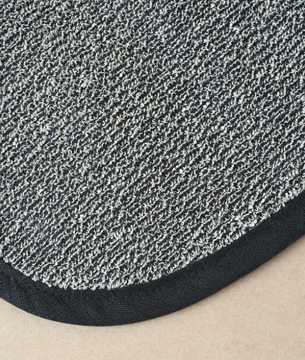 Finnish 100% Linen Wash Mitt, Black & Linen