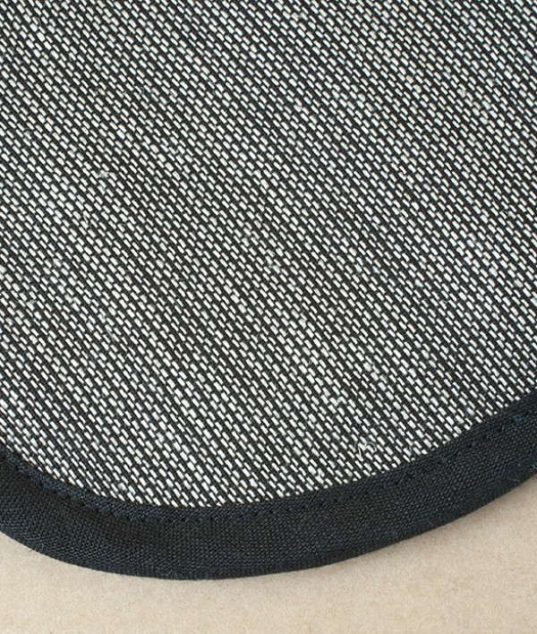Finnish 100% Linen Wash Mitt, Black & Linen
