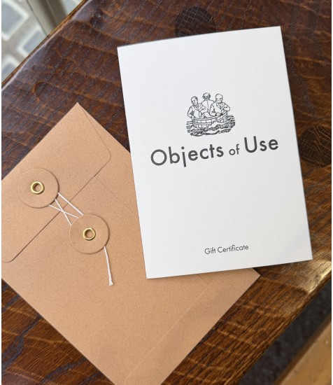 Objects of Use Gift Certificate in String & Washer Envelope
