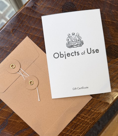 Objects of Use Gift Certificate in String & Washer Envelope