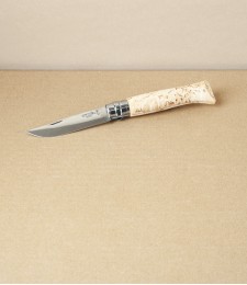 Opinel No.8 Sampo Pocket Knife, Curly Birch