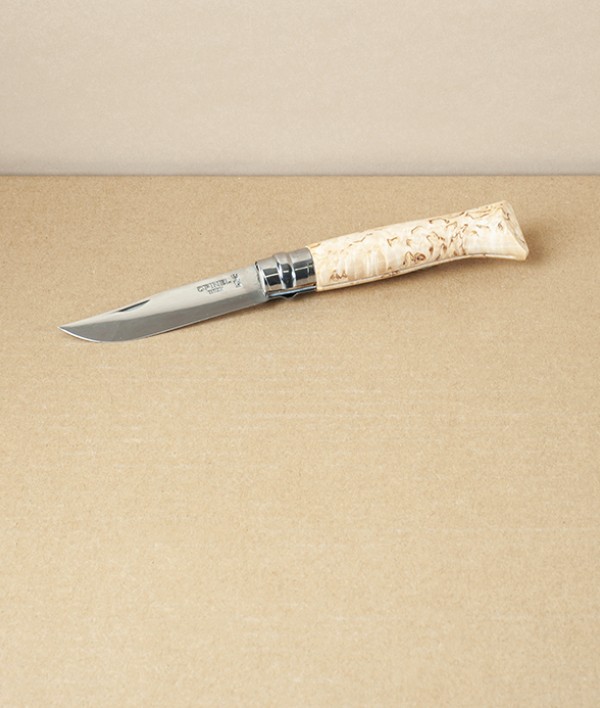 Opinel No.8 Sampo Pocket Knife, Curly Birch