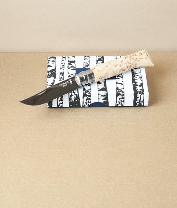 Opinel No.8 Sampo Pocket Knife, Curly Birch
