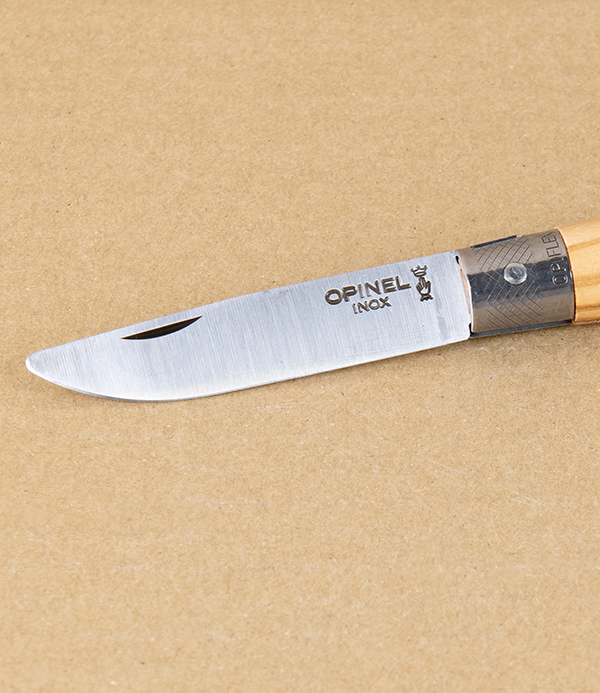 Opinel Neo6 Non-Locking Knife, Olive Wood