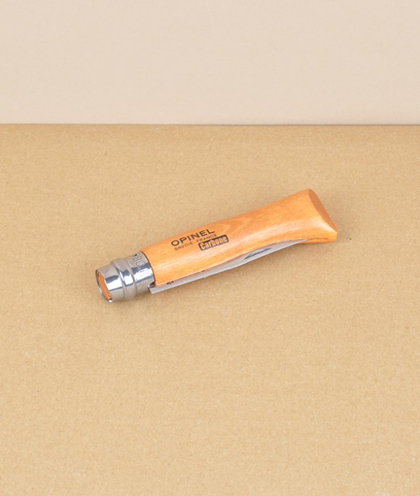 Opinel no.08 locking knife, carbon steel