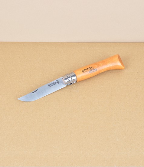 Opinel no.08 locking knife, carbon steel