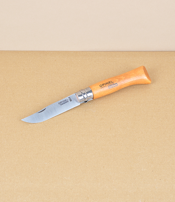 Opinel no.08 locking knife, carbon steel