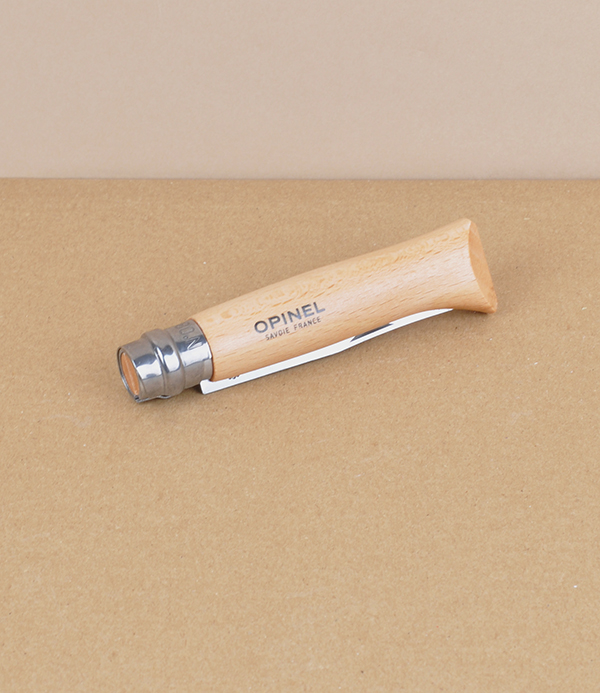 Opinel no.08 locking knife, stainless steel