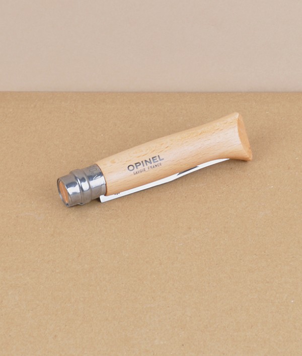 Opinel no.08 locking knife, stainless steel