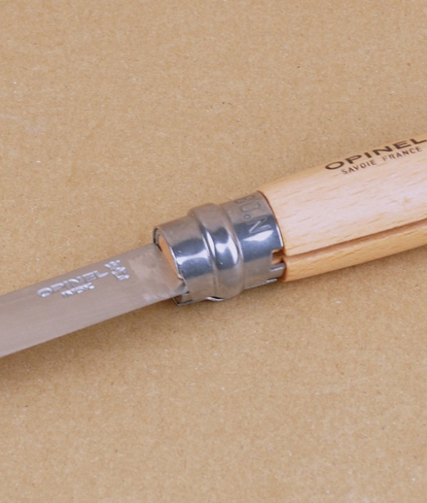 Opinel no.08 locking knife, stainless steel