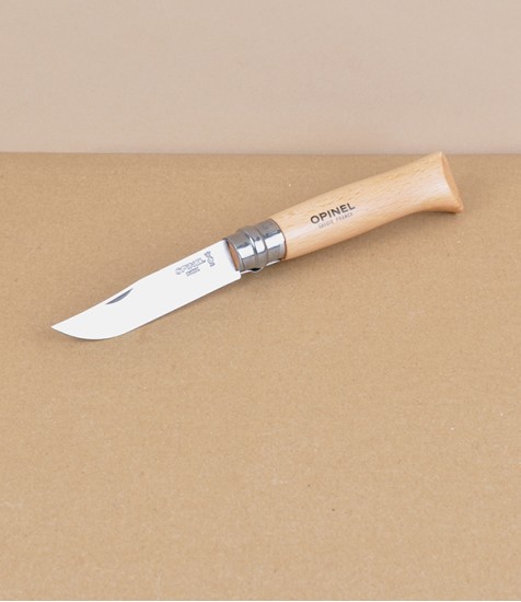 Opinel no.08 locking knife, stainless steel