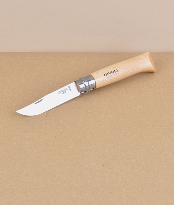 Opinel no.08 locking knife, stainless steel