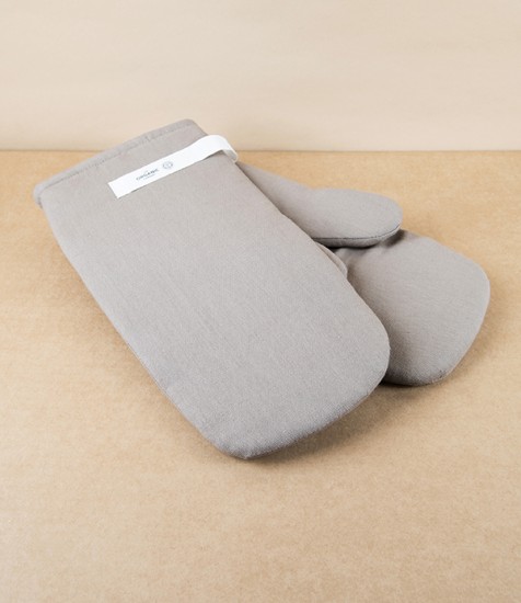 Organic Cotton Large Oven Mitts, Clay