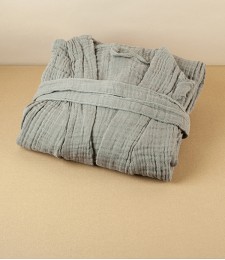 Organic Cotton Fine 3-ply Gauze Bathrobe