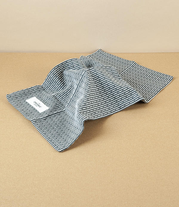 Organic Cotton Kitchen Cloths, Pack of Three, Evening Grey