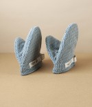 Organic Cotton Mini Oven Mitts, Blue